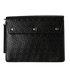 Triple Stud Document Case, £320, Handbags, Black, Leather, Front view